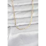 Uslucan Alışveriş Cm 14K Gold Renk İnce Kuşgözü Zincir Model 60 Cm Kadın Kolye