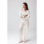 Uslucan Alışveriş Freshness 9950-PT Saten Dantel Detaylı Pijama Takımı - Ekru