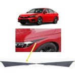 Uslucan Alışveriş Honda Civic Fe1 2022 ve Sonrası Far Üstü Kaşı Çıtası Piyano Black 2 Parça