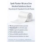 Uslucan Alışveriş İpek Flaster 10 Cm X 5 M Medikal Sabitleme Bandı Hipoalerjenik Yapışkanlı Cerrahi Flaster