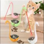 USLUCAN ALIŞVERİŞ Kuğu Şeklinde Lazerli Kedi Oyuncağı