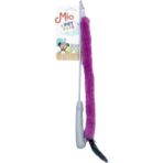 Uslucan Alışveriş Peluşlu Tüylü Kedi Olta Oyuncağı Gri