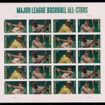 USPS Forever Stamps Baseball All Stars - 20 adet posta pulu (Willie Stargell, Larry Doby, Ted Williams, Joe Dimaggio)