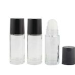 USRommaner 3 Paket Cam Rulo Şişeler Deodorant Konteyner Seyahat DIY Deodorant Şişeler Dudak Balsamı Losyon Güneş Koruyucu için Plastik Rulo Toplar (30 ml)