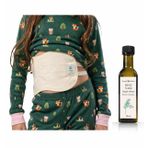Üst Batın (Karaciğer) Bölgesi Hint Yağı Sargı Bezi (Çocuk Boy) -Tekrar Kullanılabilir||%100 Sızdırmaz + 100 ML HİNT YAĞI (HEKZANSIZ)
