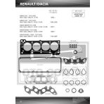 ÜST TAKIM CONTASI CLIO II-KNG 1.4 (E7J 624-626-634-635-780) (KEÇELİ + SUBAP LASTİKLİ)
