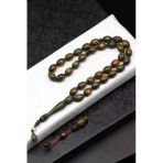 Usta İşçilikli Kafur Ağacı Tesbih 8 X 12 Mm Arpa Kesim - T-1764