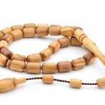 Usta İşi Sistemli Kapsül Kesim Zeytin Ağacı Tesbih İri Boy