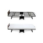 usta mekan Usta Metal Katlanır Yatak + Somya Tek Kişilik (90 X 190 Cm)