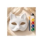 UstaPrint3D PLA Plastik Kedi Maskesi Boyama Seti – 3D Baskı Maske, Boya ve Fırça Dahil, Kendin Boya Hobi Aktivitesi