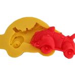 Üstü Açık Vosvos Figürlü Silikon Pasta Kokulu Taş Ve Sabun Kalıbı 6x4x1,5 cm