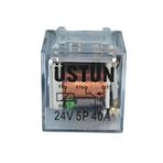 Üstün Mini Röle Şeffaf 24V 5P 40A 87a 5 Terminalli Uyumlu