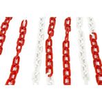 Üstün Plastik Trafik Zinciri Kırmızı-Beyaz 6mm-25 Metre