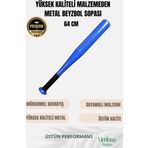 Üstün Tutuş Sağlayan Kırılmaz Ultra Dayanıklı Metal 28" Baseball Beyzbol Sopası 64 cm