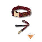 Utdpet Stylish Köpek Boyun Tasması Ve Gezdirme Sevk Kayış Seti (Fular Hediyeli)