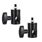 UTEBIT 2 ADET Hızlı Adaptör Dönüştürme 1/4 inç Vida DSLR Montaj Braketi Çok İşlevli Montaj Braketi Adaptörü, Fotoğraf Stüdyosu, Işık Standı Uç Bom Kol Fotoğraf Stüdyosu Fotoğraf Aksesuarı