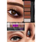 Utelips Make-Up Sexy Görünüm Şık 6'lı Kahverengi Renk Tonları Sexy Göz Üstü Kahverengi Far Paleti Göz Üstü