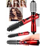 Utelips Saç Kurutma Makinesi Düzleştirici Kıvırma Demir Tarak Fırça Dönen Saç Hacimlendirici Şekillendirici - Kırmızı - 0