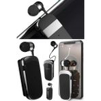 Utelips Yaka Bluetooth Uyumlu Kulaklık Mini Kablosuz Teleskopik Araba Kulaklıklar Çağrı Hatırlatma Titreşim