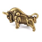 Uterstyle 2 Adet Pirinç Şişman İnek Anahtarlık Kolye, Metal Yağ İnek Anahtarlık Anahtarlık Anahtar Etiketler Araba Anahtarlık Çanta Charm Doğum Günü Hediyesi (İnek), bronz, 46*21mm, Pirinç, Zincir, Charm