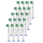 utimcare Oral-B Braun Pro 500/1000/1500/3000/3757/5000/7000/7500/8000 ile Uyumlu Yedek Diş Fırçası Başlıkları, Oral B Yedek Başlıkları için Profesyonel Elektrikli Fırça Başlıkları, 20 Adet