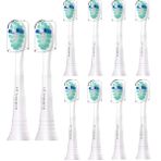 Utimcare Philips Sonicare Elektrikli Diş Fırçası Başlığı ile Uyumlu Yedek Diş Fırçası Başlığı, Philips ProtectiveClean DiamondClean C2 C1 G2 W 4100 5100 HX9023 Plak Kontrolü için Uyumlu, 10'lu Paket