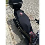 Utku Giyim Çizgi Karakterli Scooter Motosiklet Koltuk Sele Kılıfı 50 CC-100 CC-150CC Standart Boy - XL - Siyah