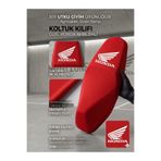 Utku Giyim HONDA PCX DİO ACTİVA S SH UYUMLU MOTOSİKLET KOLTUK SELE KILIFI KIRMIZI LİKRALI SCUBA KUMAŞ