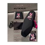 Utku Giyim MOTOSİKLET KOLTUK SELE KILIFI ÜNİVERSAL SCOOTERLARA UYGUN SİYAH RENK LİKRALI SARAN KUMAŞ POTLUK YAPMAZ