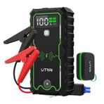 Utrai Js-1 Pro 16000Mah 2500A Jump Starter Taşınabilir Akü Takviye Cihazı (Kablosuz Şarj + Pusula + Çanta + Led Lamba + Powerbank) Siyah