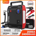 Utraı Jstar 5 24000 MAH 2000A Jump Starter Lastik Şişirme Pompası Taşınabilir Akü Takviye Cihazı