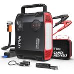 Ütraı Utraı Jstar 5 24000MAH 2000A Jump Starter Taşınabilir Akü Takviye Cihazı + Lastik Şişirme Hava Kompresörü ( Çanta + LCD Ekran + Powerbank + LED Lamba)