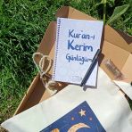 Utterly Good Kur'an-I Kerim Günlüğüm Manevi Koleksiyon Seti Defter Kalem Zikirmatik Tespih Bez Çanta Hediyeli
