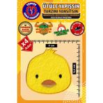 Ütü ile Yapışan Arma Yama, Sevimli Civciv (4 Adet) Ütüyle Yapışan Nakış Dokuma Aplike Patch