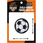 Ütü ile Yapışan Dokuma Arma Patch Futbol Topu Modeli