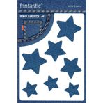 Ütü Ile Yapışan Kot Arma Patch Kot Yaması Denim Jeans Onarım & Dekoratif amaçlı Yıldız (İndigo Mavi)