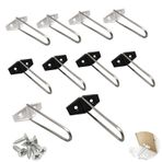UtySty 10 paket şövale arka resim çerçeveleri standı ayak desteği katlanır braketi tutucu montaj vidası ile 4x6 '' 5x7'' 8x10'' çerçeveler masa üstü ekran masa sanat DIY