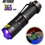 UV-102 365 Nm Uv El Feneri | Doğal Taş, Leke, Oje Kurutma Ultraviyole Fener