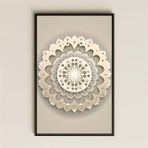 UV Baskılı Mandala Tablo - Minimalist Dokunuş