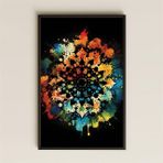 UV Baskılı Mandala Tablo - Renk Patlaması