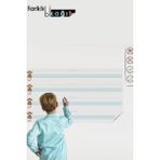 Uv Baskılı Mavi Kılavuz Çizgili Akıllı Kağıt Yazı Tahtası 100X56CM - Ahşap - Ceviz - Seçenek 1