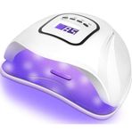 UV Kalıcı Oje Kurutma Makinesi, 45 Adet LED’li Hızlı Kurutma, LCD Ekranlı, Kalıcı Oje ve Protez Tırnak Kurutma, Güzellik Merkezi, Kuaför ve Ev İçin Uygun UV Kalıcı Oje Tırnak Kurutma Makinesi