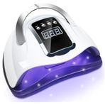 UV Kalıcı Oje Kurutma Makinesi, 45 Adet LED’li Hızlı Kurutma, Lcd Ekranlı, Kalıcı Oje ve Protez Tırnak Kurutma, Güzellik Merkezi, Kuaför ve Ev Kullanımı İçin UV Kalıcı Oje Tırnak Kurutma Makinesi