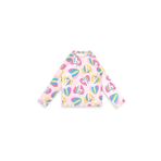 UV Korumalı Kız Çocuk Mayo T-shirt UVP+50 Faktör Koruma Uzun Kollu Unicorn