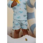 Uv Korumalı Mayo Bebek & Çocuk - Balinalar - Mavi - 3 - 4 Yaş