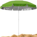 UV Korumalı Plaj ve Balkon Şemsiyesi - Fiberglass Paslanmaz İskelet, Alüminyum Gövde, Canlı Renkler İç Dokumalı Eğilebilir Gölgelik 180 cm (Cırt Cırt Hediyeli, Kamp ve Bahçe Deniz Uyumlu) (YEŞİL)