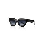 UV400 Koruyucu Unisex New Cat Eye Güneş Gözlüğü Siyah Model 1076