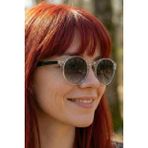 UV400 Polarize Şeffaf Unisex Güneş Gözlüğü 1355 C0001 - TR90 Esnek Dayanıklı Çerçeve - Beyaz
