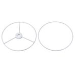 uxcell Abajur Halkası, 150 mm Çap. Lambaları Bağlamak için Abajur Tutucu Çerçeve, Fırınlanmış Kaplama Demir 1 Set