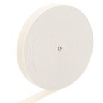 uxcell Elastik Bant, 1,8 cm x 15 Yard Esnek Örgü Elastik Bantlar Dikiş için Kumaş Elastik Bant, Peruk, Bel, Pantolon, El İşi Kendin Yap (Gri Beyaz)